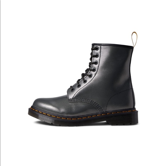 Dr Martens VEGAN 1460 METALLIC EMBOSS LACE UP BOOTS - NO BOX - Picture 6 of 11